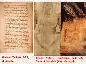 Codice Vat.Gr.511, X secolo e Imago Pietatis, Cannobio (VB), XV secolo