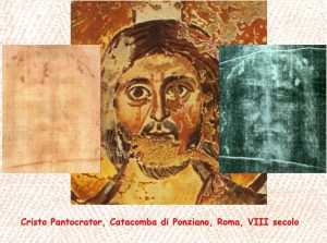 Confronto fra il volto sindonico e il Cristo Pantocrator, VIII secolo