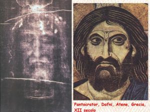 Confronto fra il volto sindonico e il Pantocrator, XII secolo