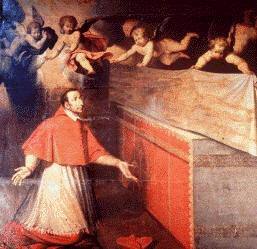 San Carlo Borromeo davanti alla Sindone