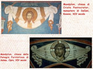 Santo Mandylion di Dečani, Kosovo, XIV secolo e Santo Mandylion di Asinou, Cipro, XIV secolo