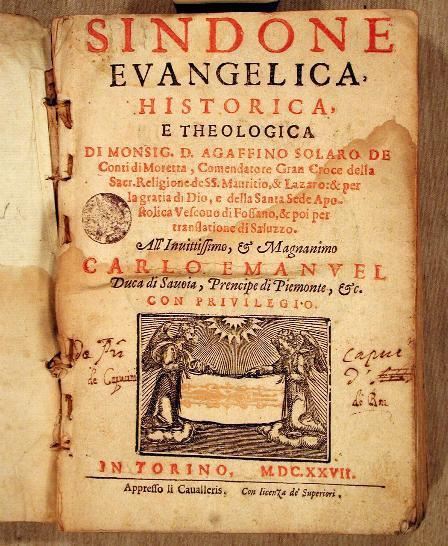 Sindone evangelica historica et theologica - Frontespizio