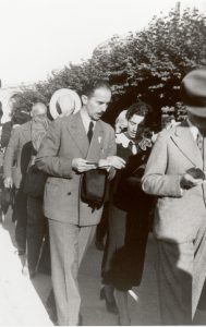 Marcello Labor, con la figlia, a Lourdes