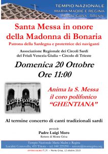 Santa Messa in onore della Madonna di Bonaria