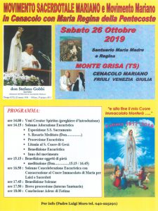 In Cenacolo con Maria Regina della Pentecoste