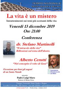 La vita è un mistero - Intrattenimenti sui temi più scottanti sulla vita - 'Il miracolo della vita' Riflessioni sul tema dell’aborto - 'Nel concepito il volto di Gesù'