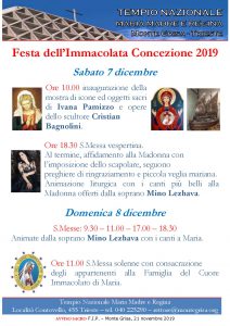 Festa dell’Immacolata Concezione 2019