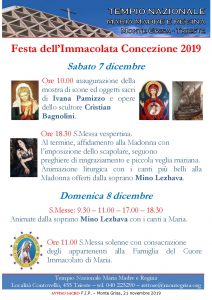 Festa dell’Immacolata Concezione 2019