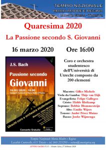 La Passione secondo San Giovanni di J.S. Bach